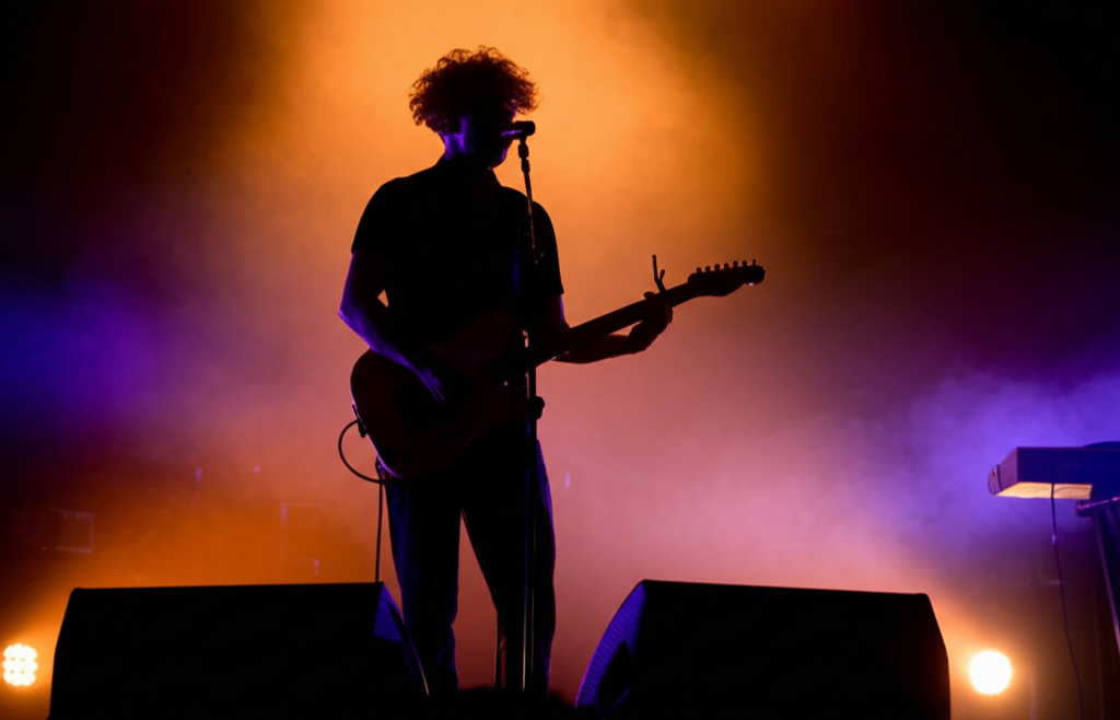 Artist performing